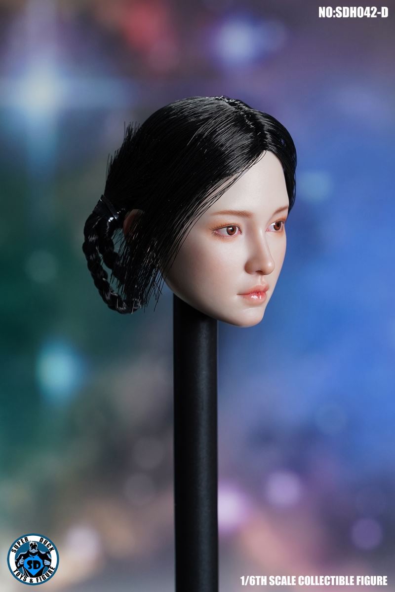 Female head carving SDH042 1/6