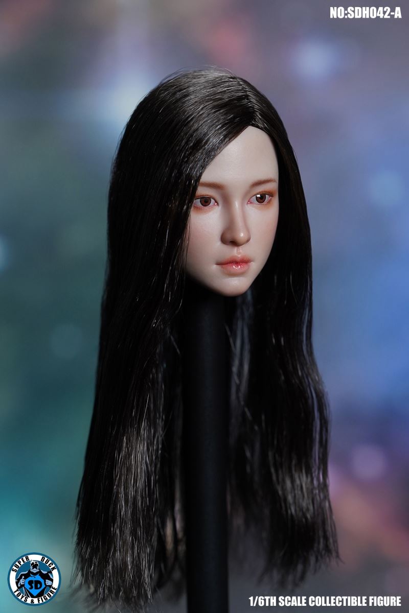 Female head carving SDH042 1/6