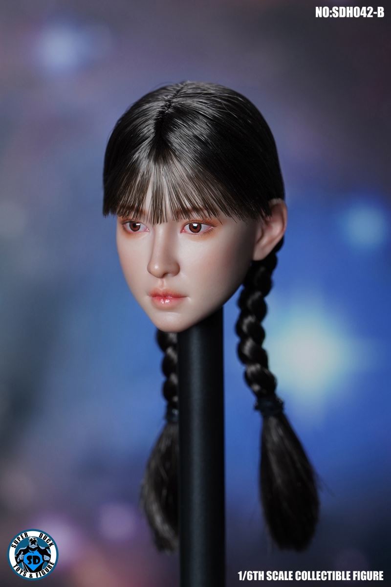 Female head carving SDH042 1/6