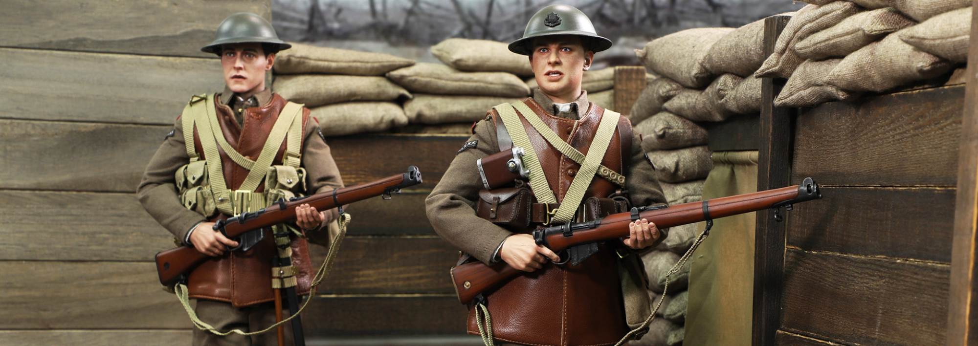 World War I British Infantry Tom & Trench Scene Set