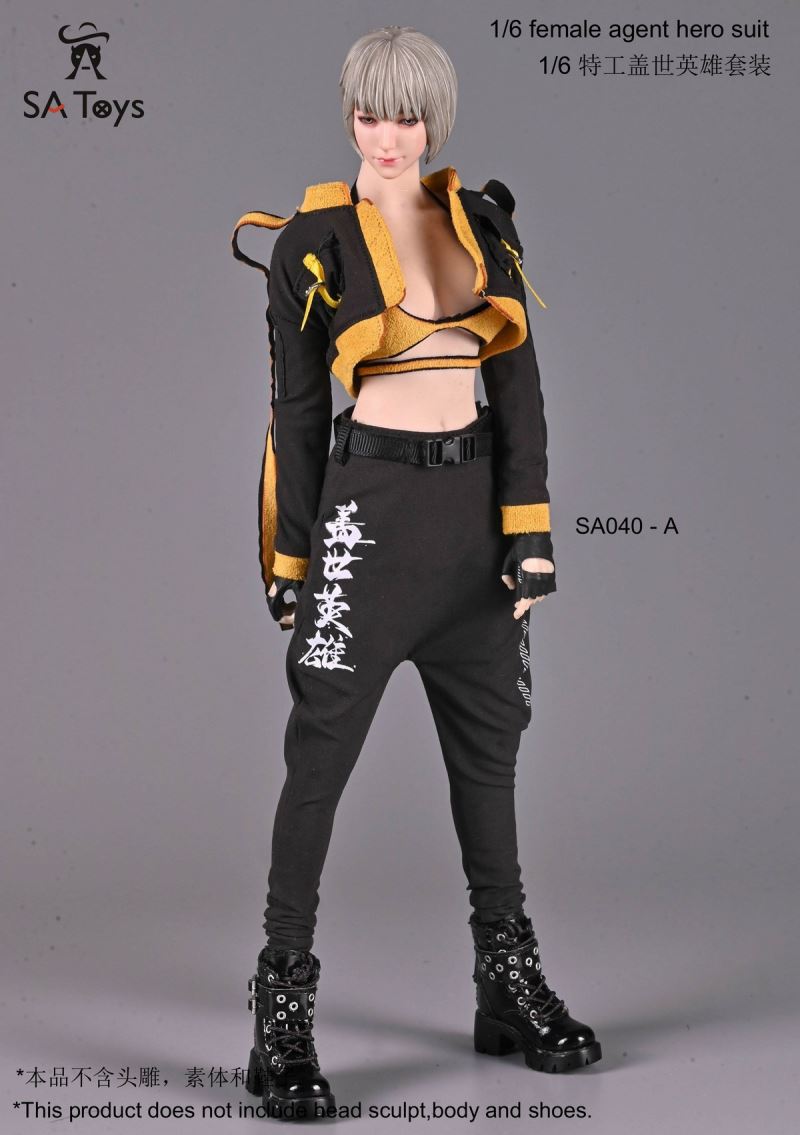 Female Soldier Agent Furious Hero Suit Costume 1/6