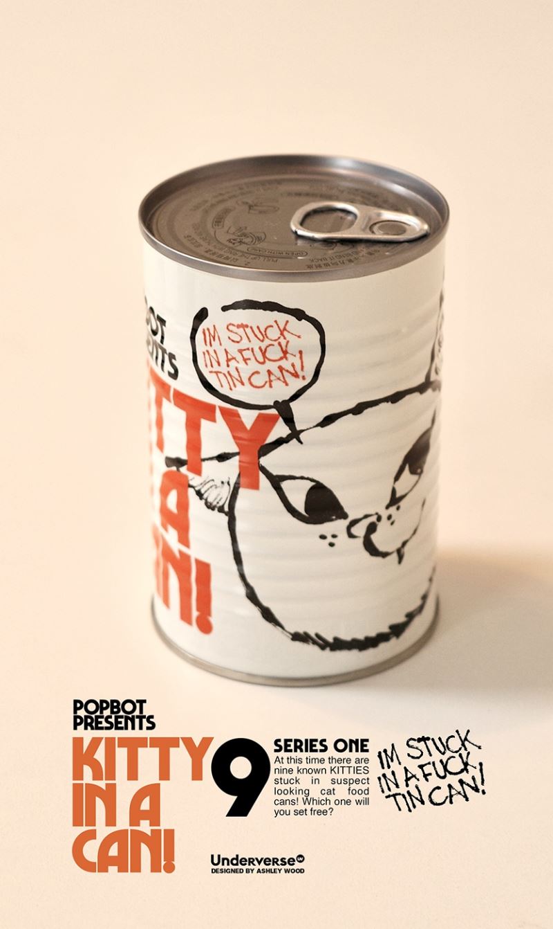 Popbot Series Blind Box Kitty In A Can!