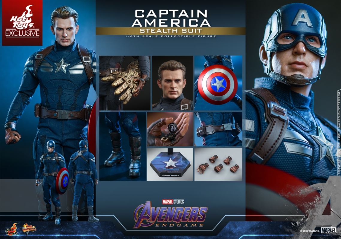 Captain America (Stealth Suit Edition) Avengers 4: Endgame 1/6