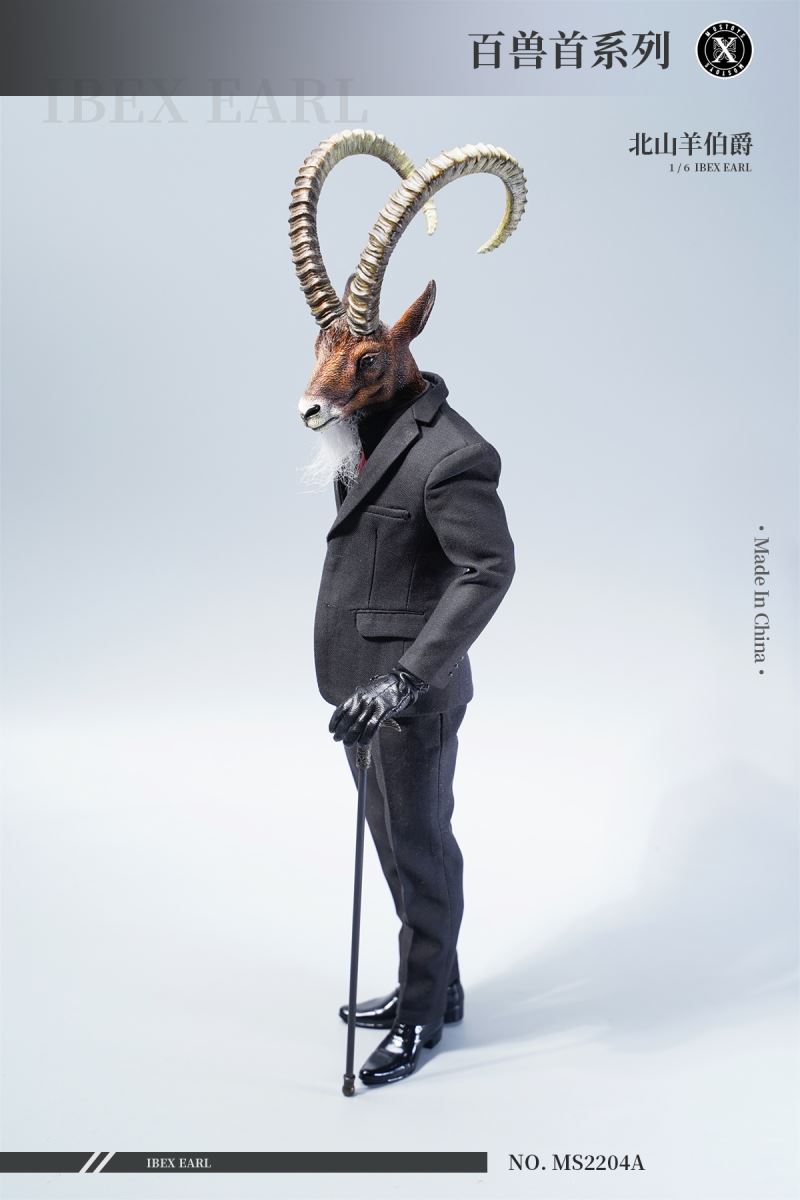 Hundred Beast Head Sculpture Series - Ibex Earl Head Sculpture 1/6