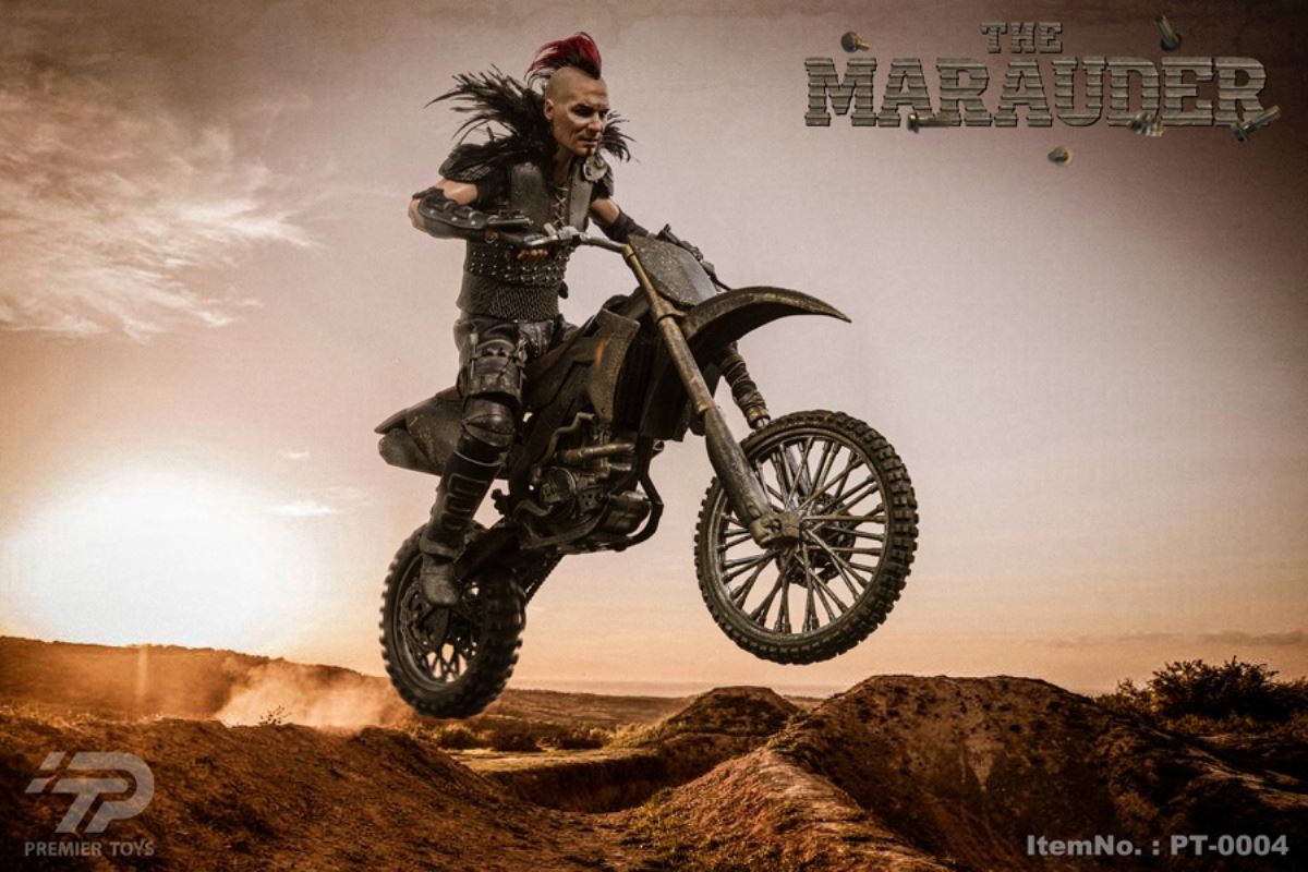 Desert Thug & Wasteland Style Painted Motorcycle 1/6
