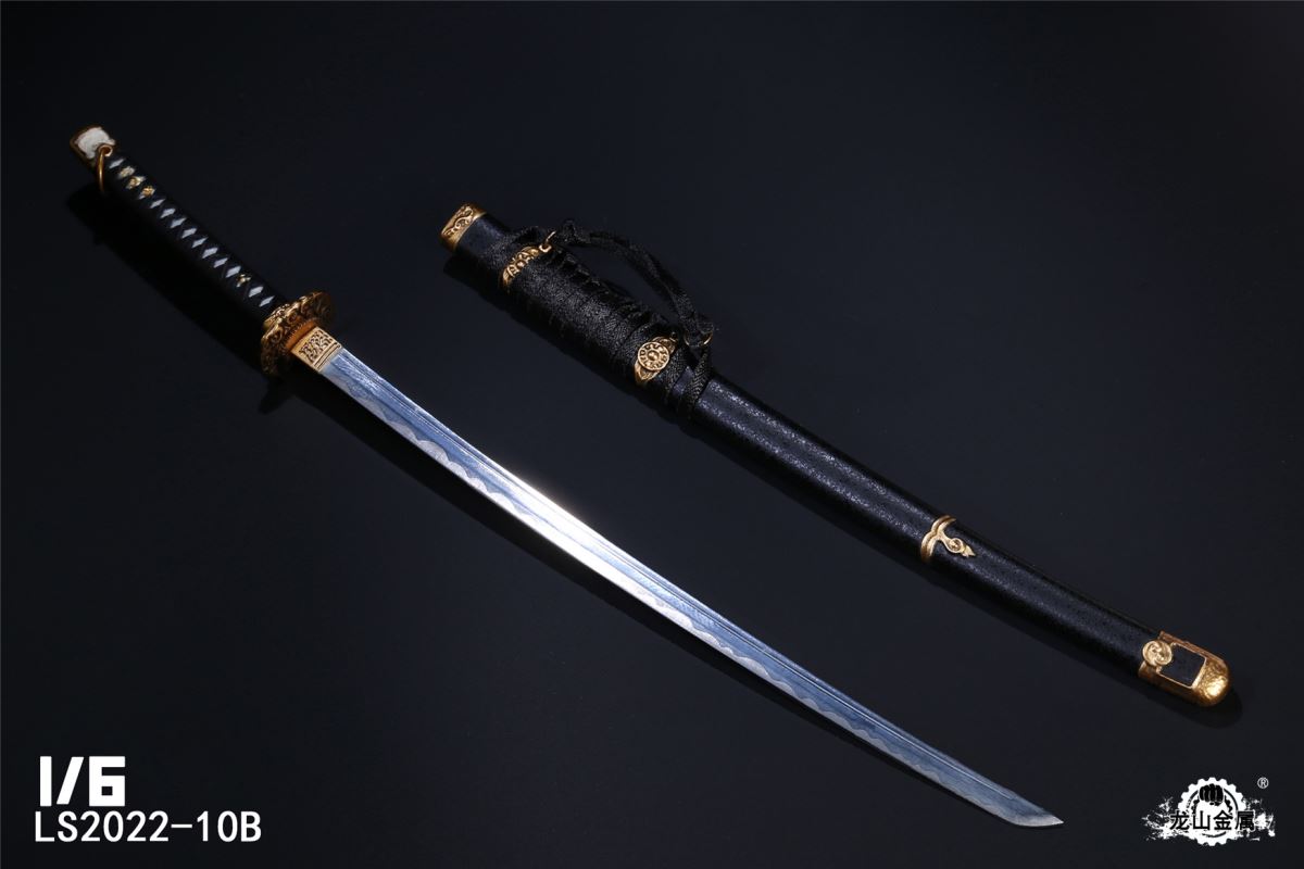 Die-casting Alloy Japanese Samurai Ronin Fighting Sword 1/6