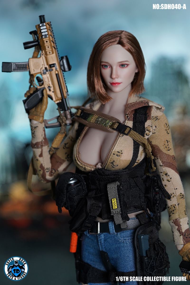 Mixed-Blood Female Head Sculpture (SDH040) 1/6
