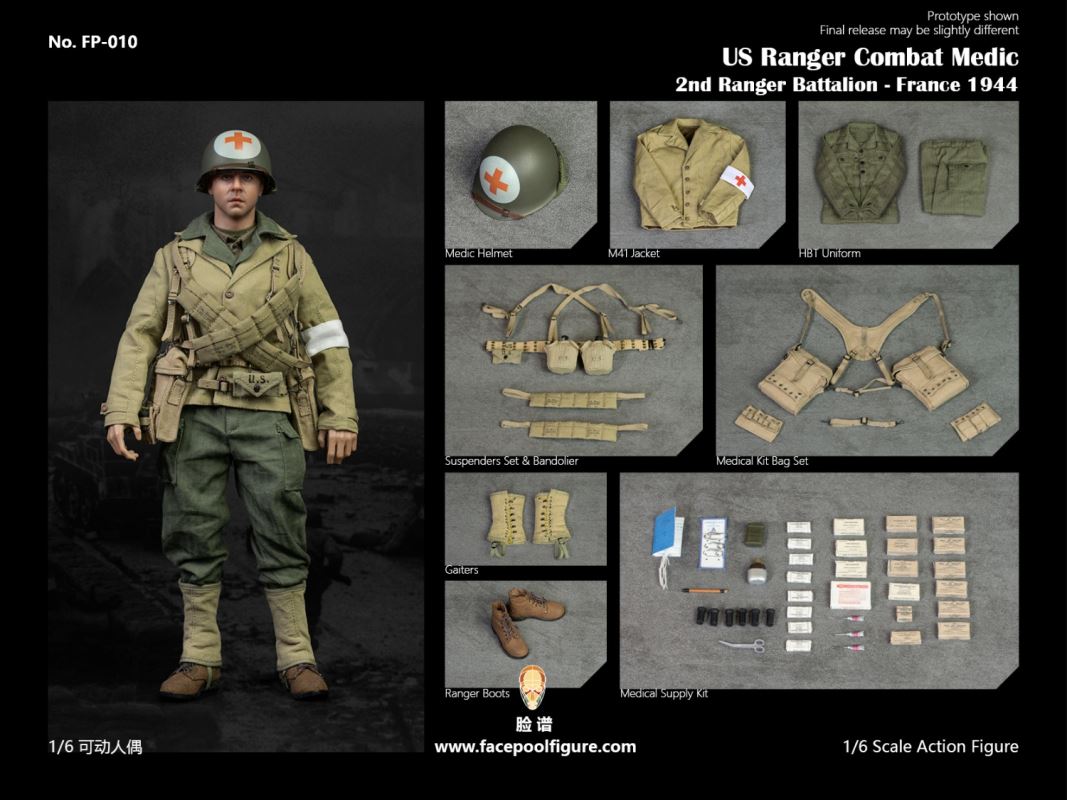 WWIIUS Ranger Combat Medic – France 1944 1/6