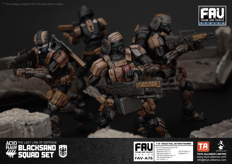 Acid Rain FAV-A76 Blacksand Squad Set
