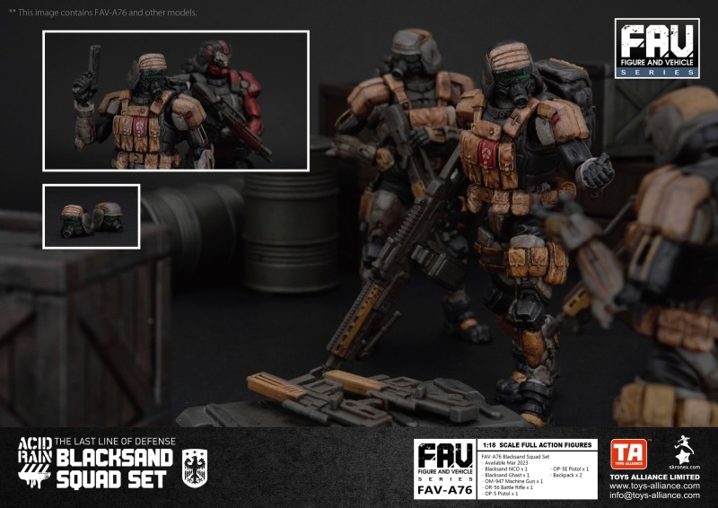 Acid Rain FAV-A76 Blacksand Squad Set