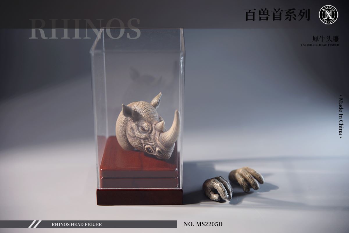 Beast Head Sculpture Series Thirteenth - Rhino Head Sculpture MS2205 1/6