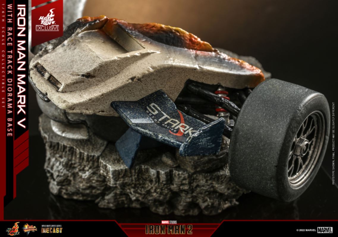 Iron Man Mark V & Race Track Diorama Base 1/6