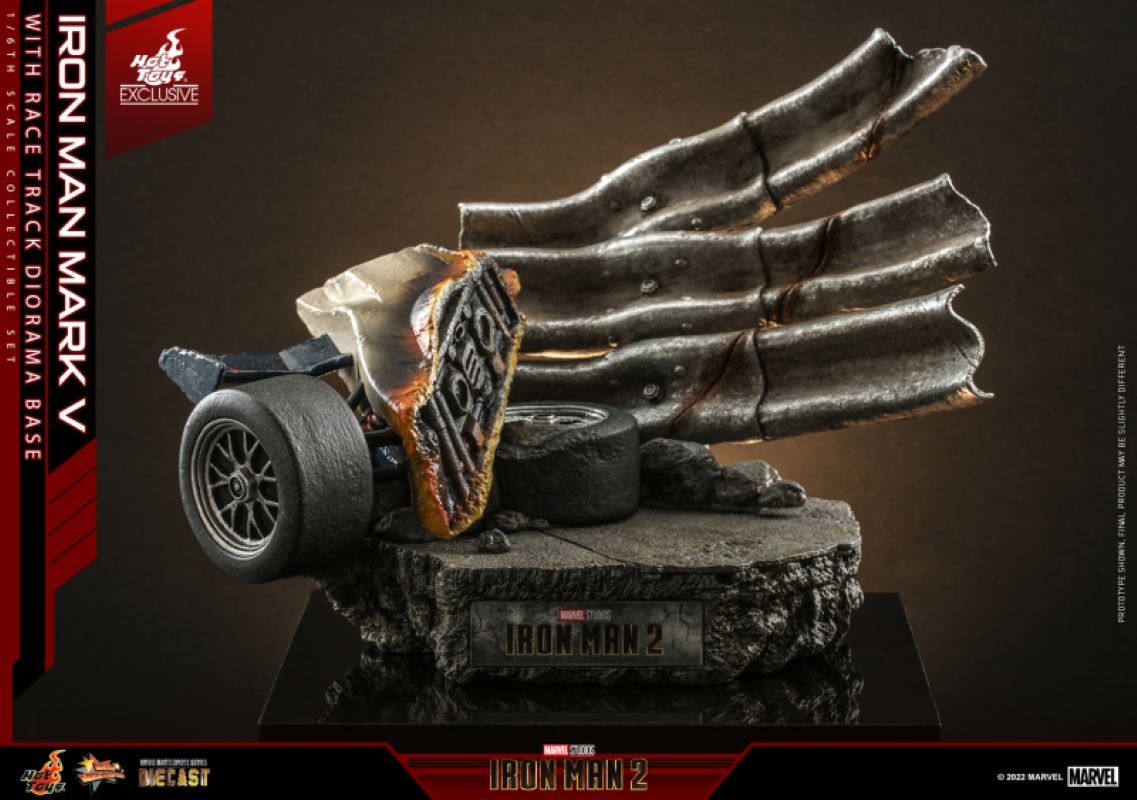 Iron Man Mark V & Race Track Diorama Base 1/6