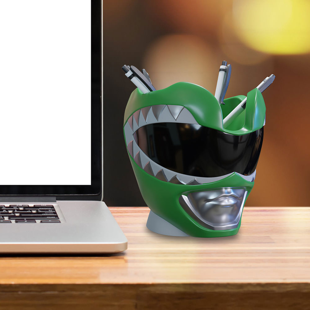 Power Rangers: The Green Ranger helmet pen holder