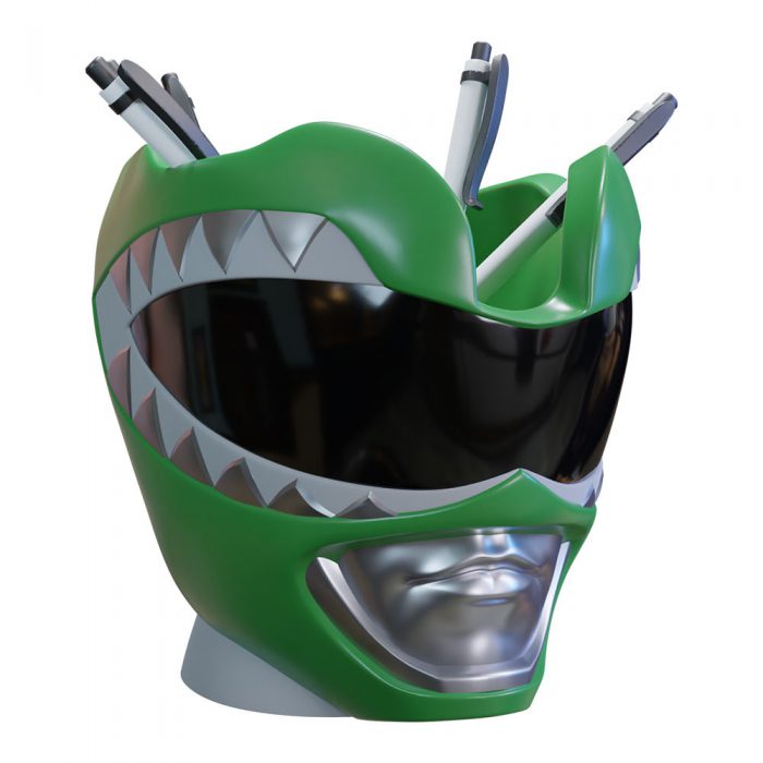 Power Rangers: The Green Ranger helmet pen holder