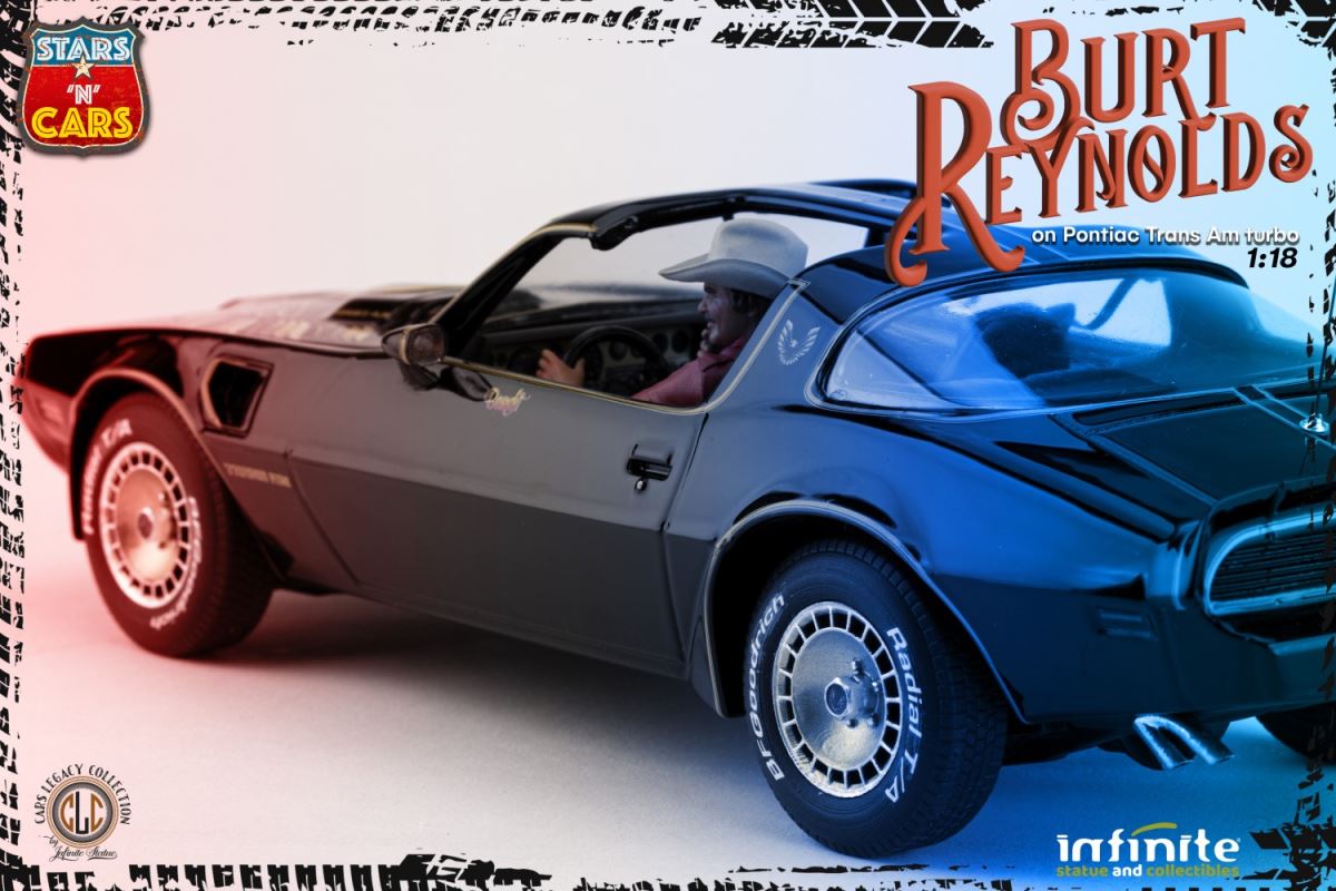 Burt Reynolds on the Pontiac Firebird Trans-Am 1/18