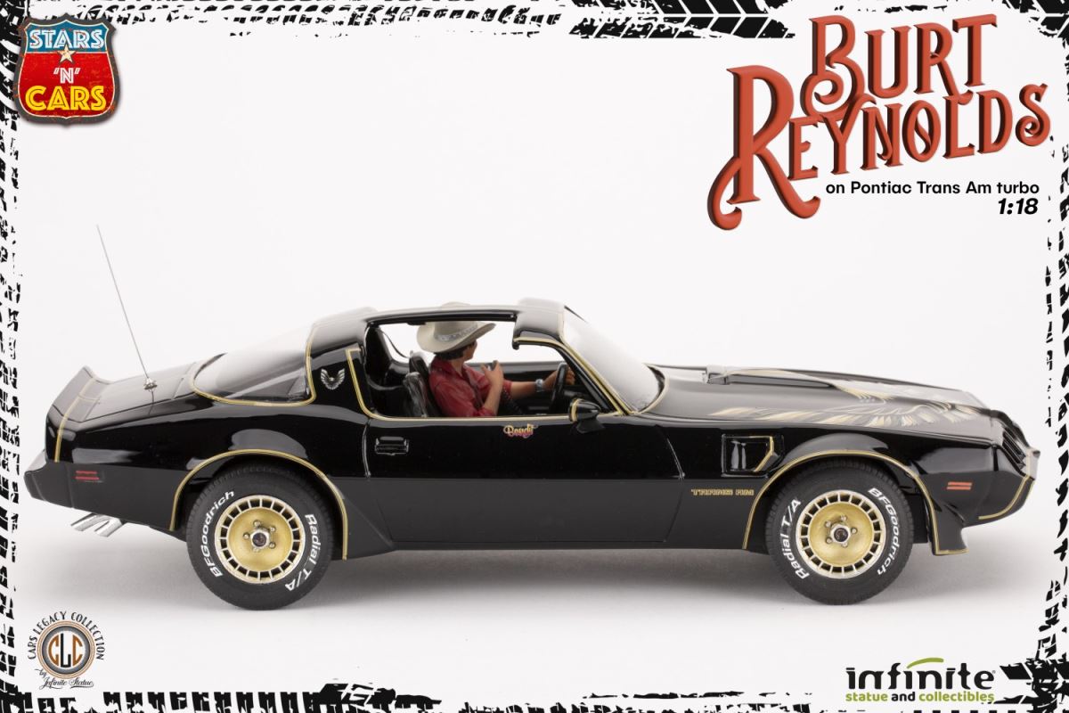 Burt Reynolds on the Pontiac Firebird Trans-Am 1/18