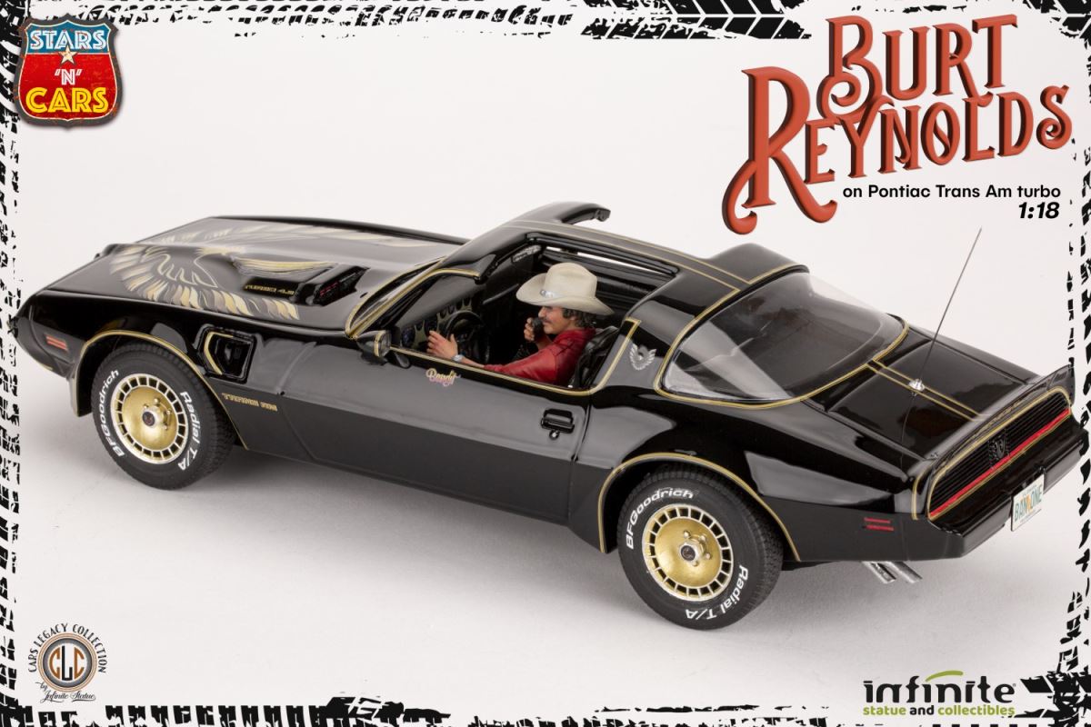 Burt Reynolds on the Pontiac Firebird Trans-Am 1/18
