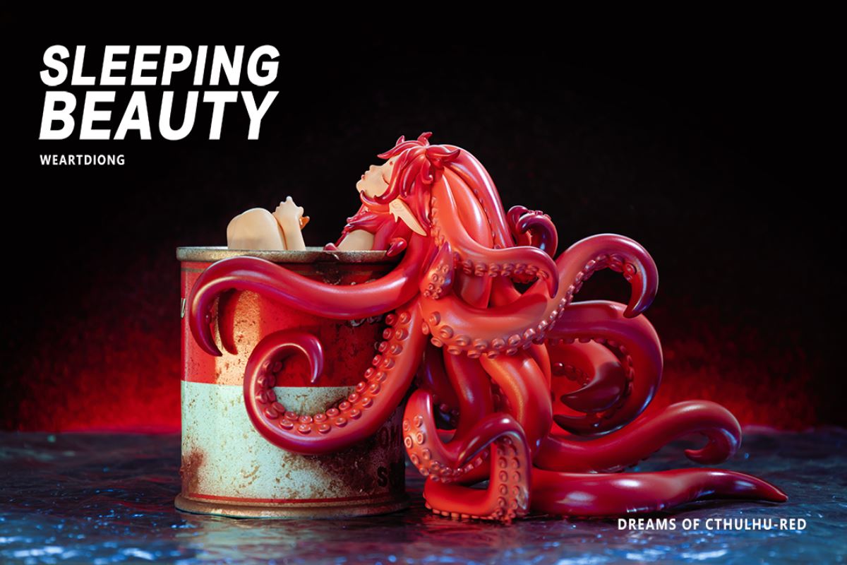 Sleeping Beauty Dreams of Cthulhu - Red / Pink / Blue
