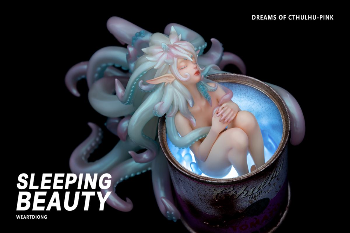 Sleeping Beauty Dreams of Cthulhu - Red / Pink / Blue