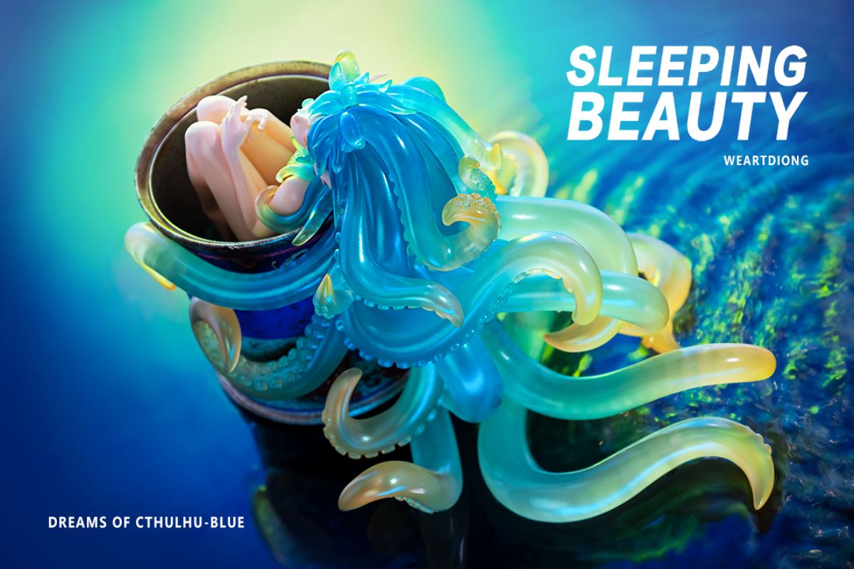 Sleeping Beauty Dreams of Cthulhu - Red / Pink / Blue