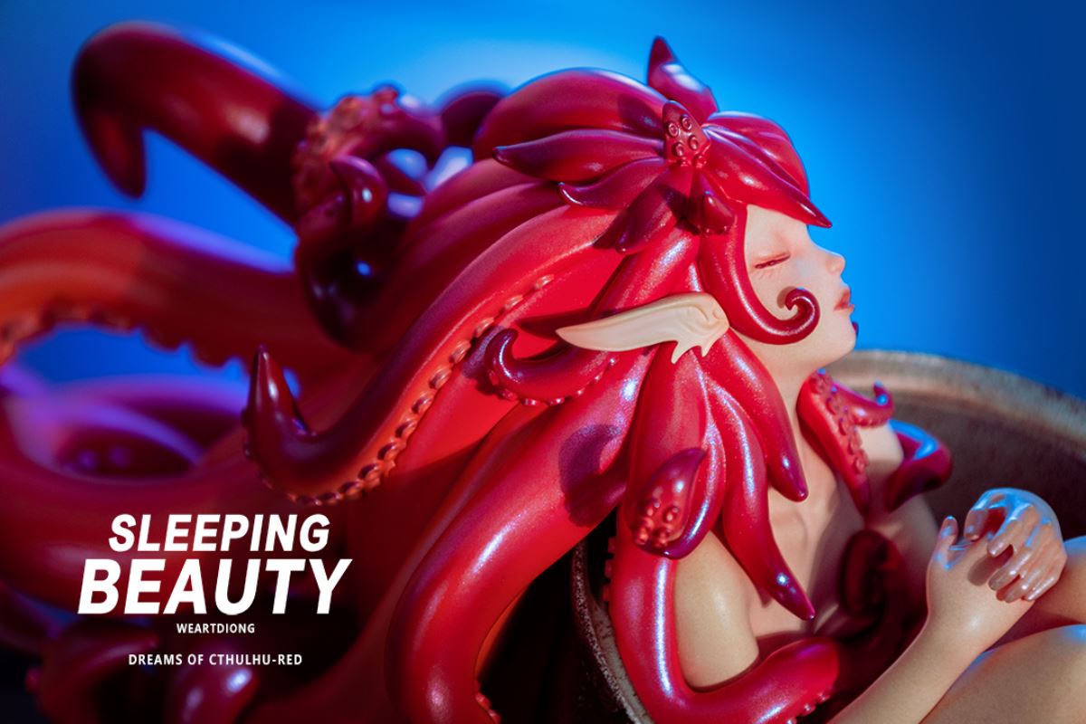 Sleeping Beauty Dreams of Cthulhu - Red / Pink / Blue