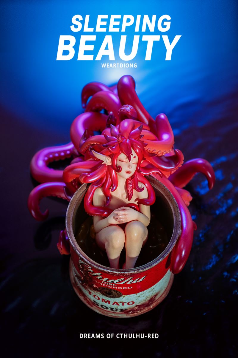 Sleeping Beauty Dreams of Cthulhu - Red / Pink / Blue