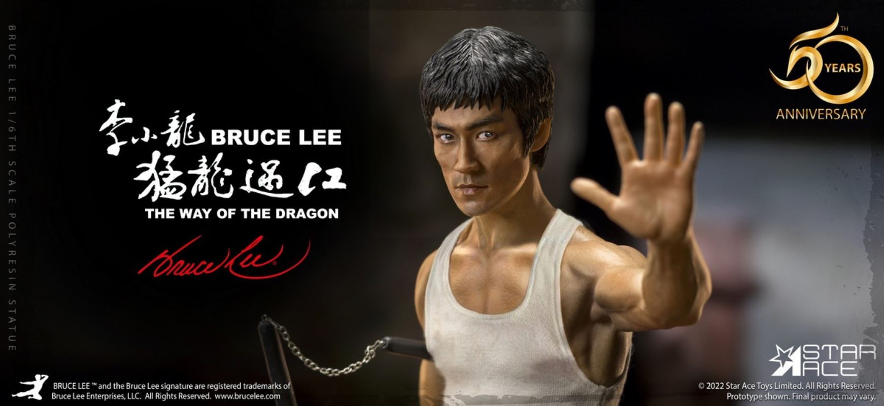 Dragon Crossing the River - Bruce Lee Statue