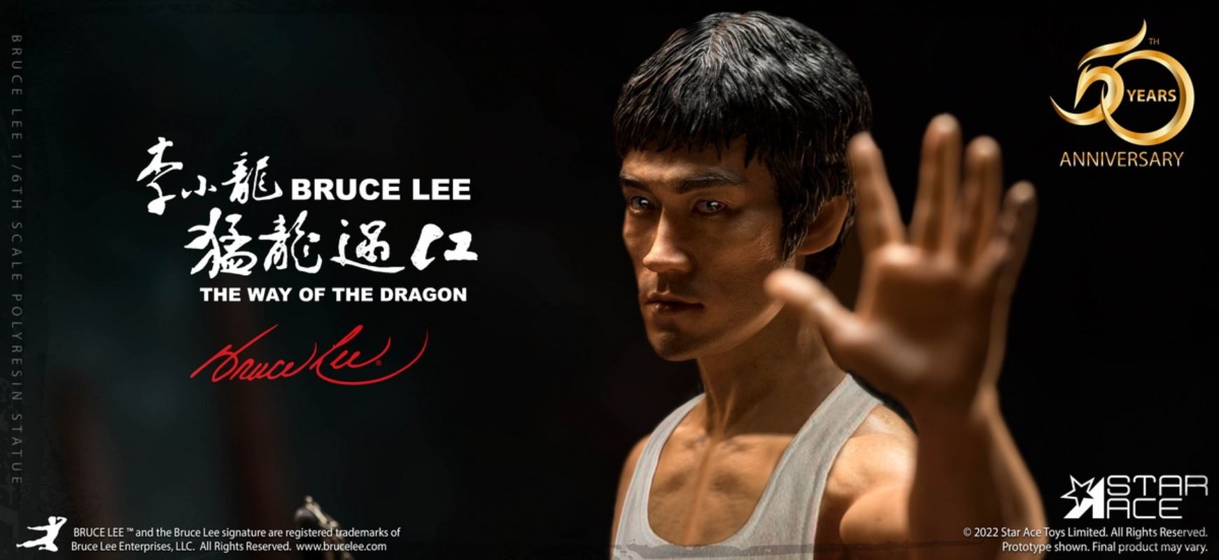 Dragon Crossing the River - Bruce Lee Statue