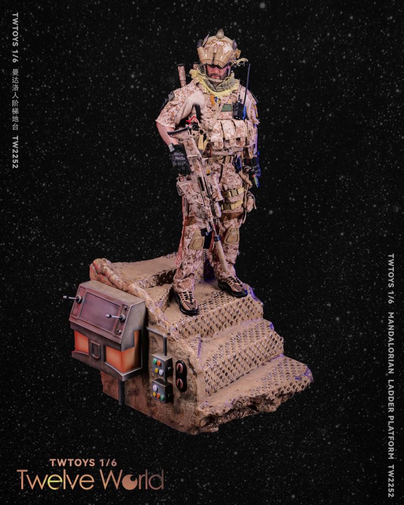 The Mandalorian ladder scene suitable for trendy military Star Wars 1/6