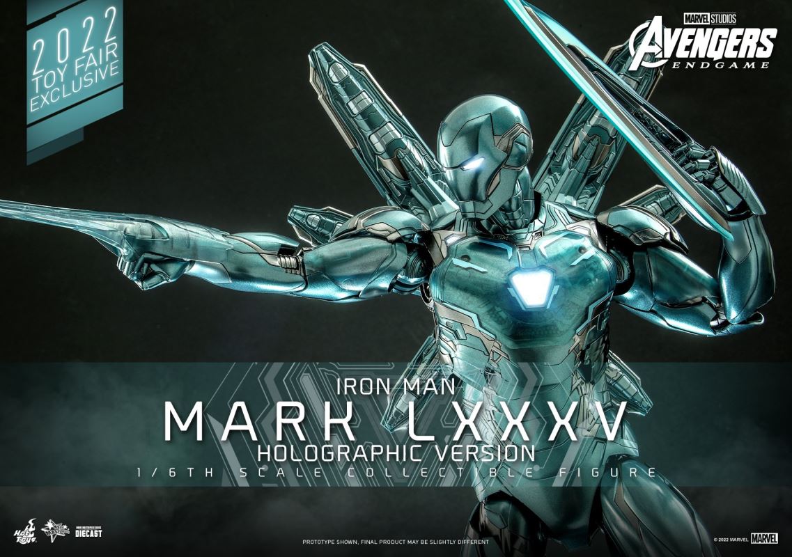 AVENGERS: ENDGAME IRON MAN MARK LXXXV (HOLOGRAPHIC VERSION) TOY FAIR EXCLUSIVE 1/6