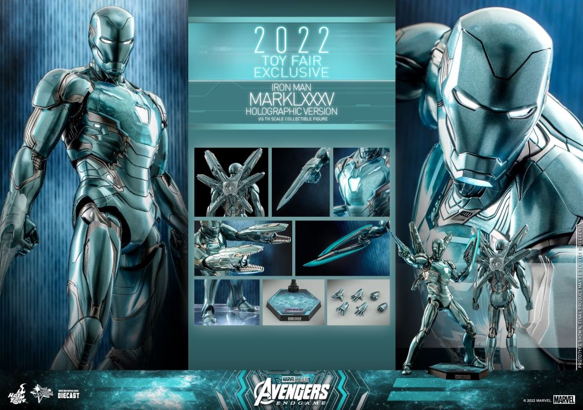 AVENGERS: ENDGAME IRON MAN MARK LXXXV (HOLOGRAPHIC VERSION) TOY FAIR EXCLUSIVE 1/6