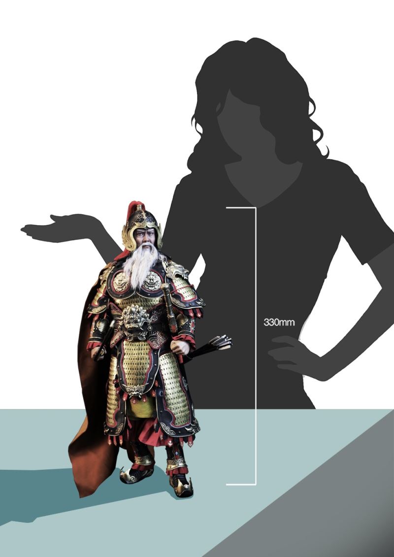 THREE KINGDOMS SERIES - HUANG ZHONG HANSHENG GENERAL OF THE REAR (EXCLUSIVE COPPER VERSION) MP022 1/6