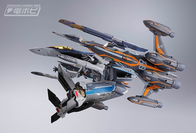 DX Chogokin VF-31AX Kairos Plus (Hayate Immelman Machine) Compatible Super Ghost Set