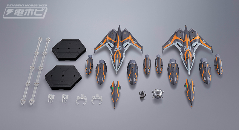 DX Chogokin VF-31AX Kairos Plus (Hayate Immelman Machine) Compatible Super Ghost Set