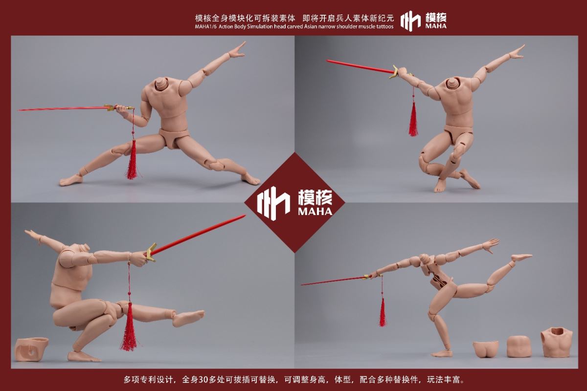 Modular male body and one-piece arm accessory package 1/6