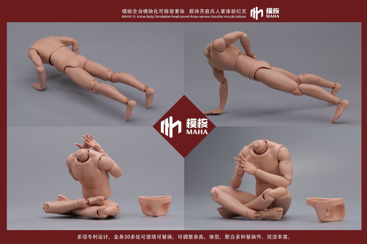 Modular male body and one-piece arm accessory package 1/6