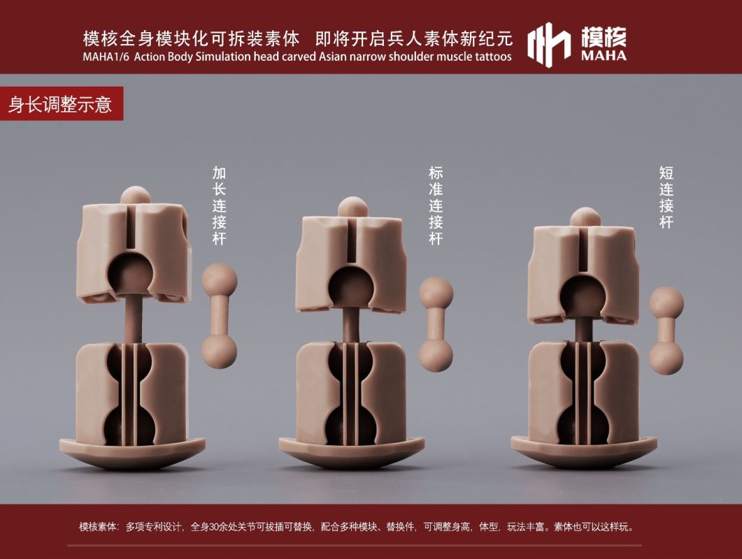 Modular male body and one-piece arm accessory package 1/6