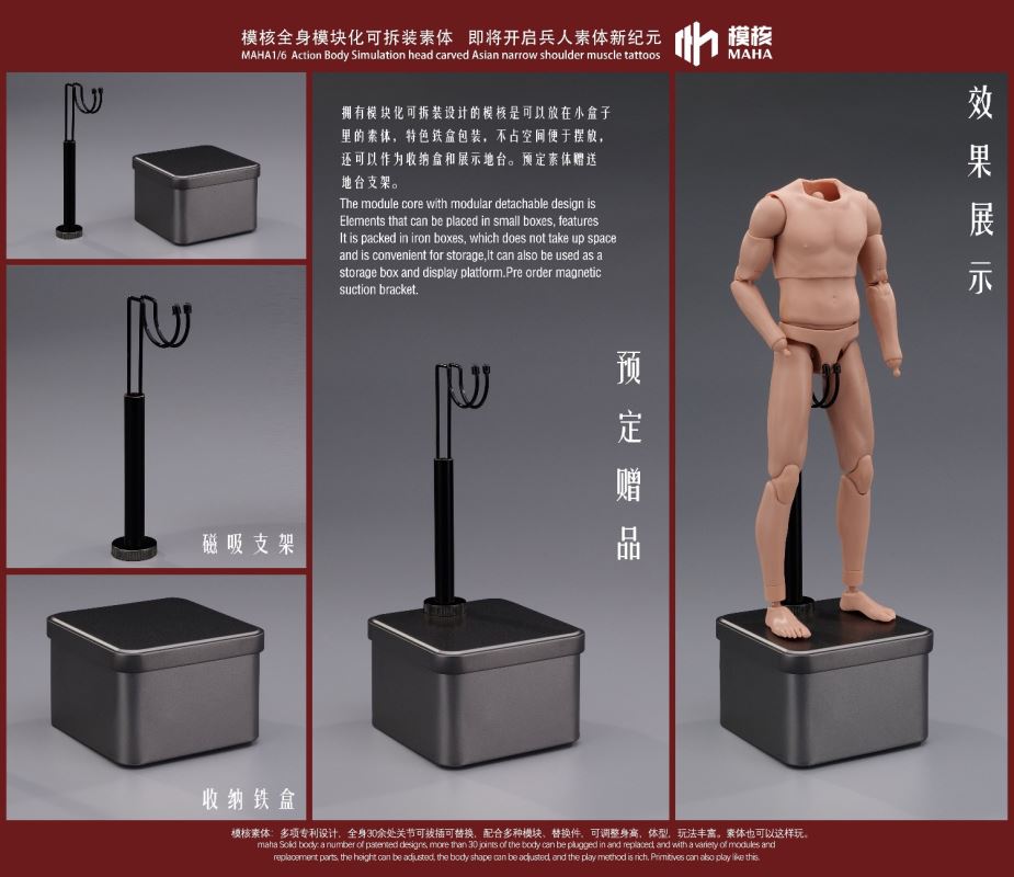 Modular male body and one-piece arm accessory package 1/6