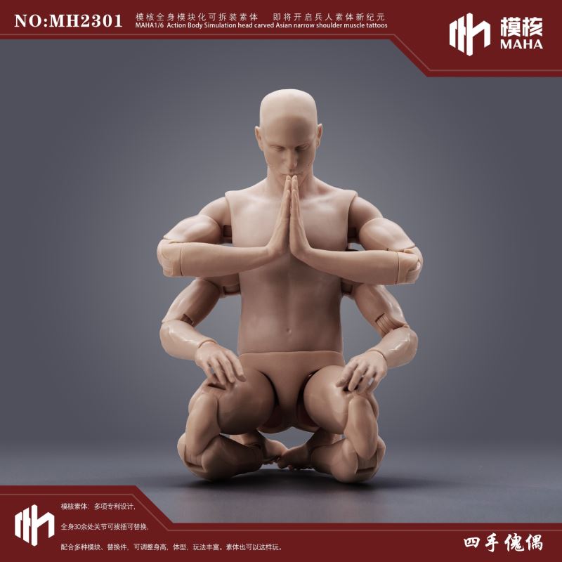 Modular male body and one-piece arm accessory package 1/6