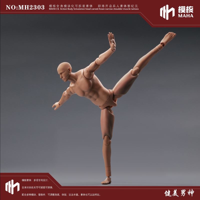 Modular male body and one-piece arm accessory package 1/6