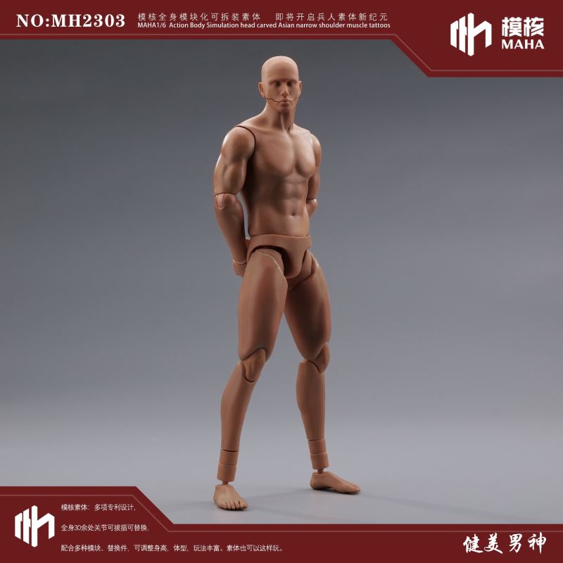 Modular male body and one-piece arm accessory package 1/6