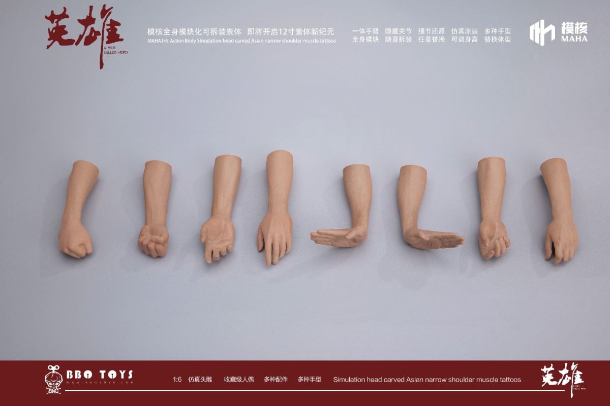 Modular male body and one-piece arm accessory package 1/6