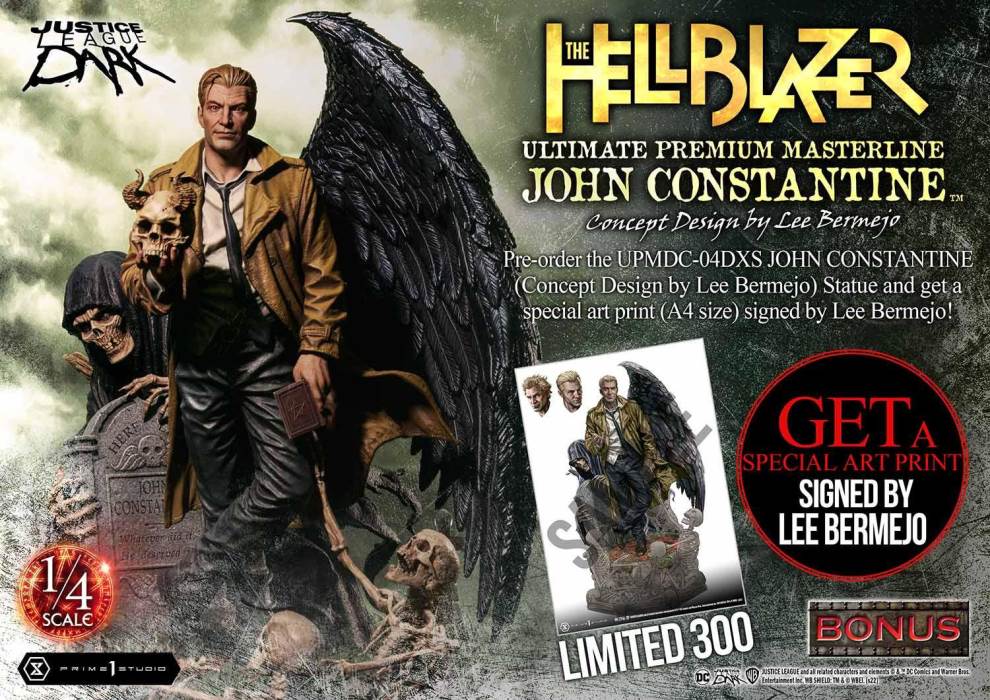 Hell Blazer (Comics) JOHN CONSTANTINE (Concept Design by Lee Bermejo) DX 1/4