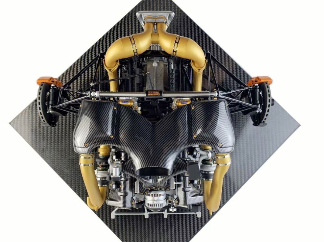 Koenigsegg one1 engine (local gold special edition) 1/6