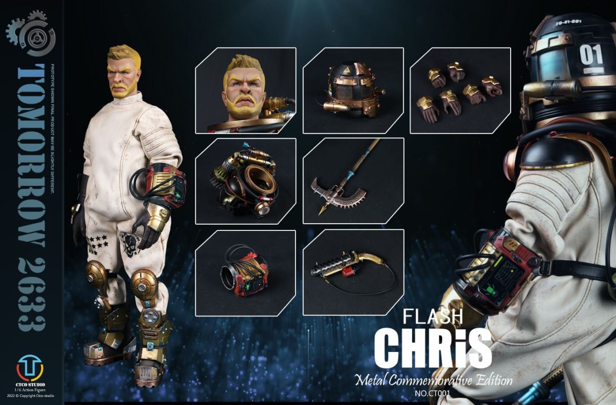 TOMORROW 2633 - FLASH CHRIS (METAL COMMEMORATIVE EDITION) CT001 1/6