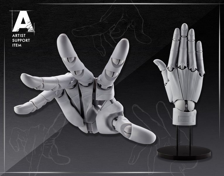 ARTIST SUPPORT ITEM Hand model/R WHITE/GRAY