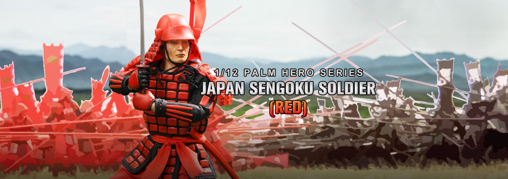 Handheld Hero Series - Japanese Warring States Period Soldiers 1/12