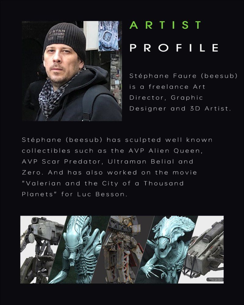 Alien Life-Size Bust