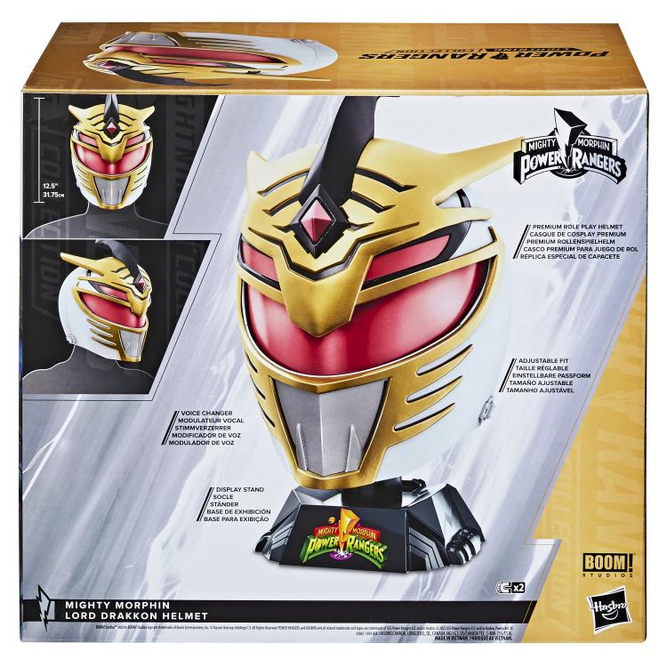 Power Rangers: the replica of Lord Drakkon's helmet